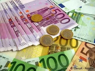 Symbolbild ausgezahlte Fördermittel als Bargeld